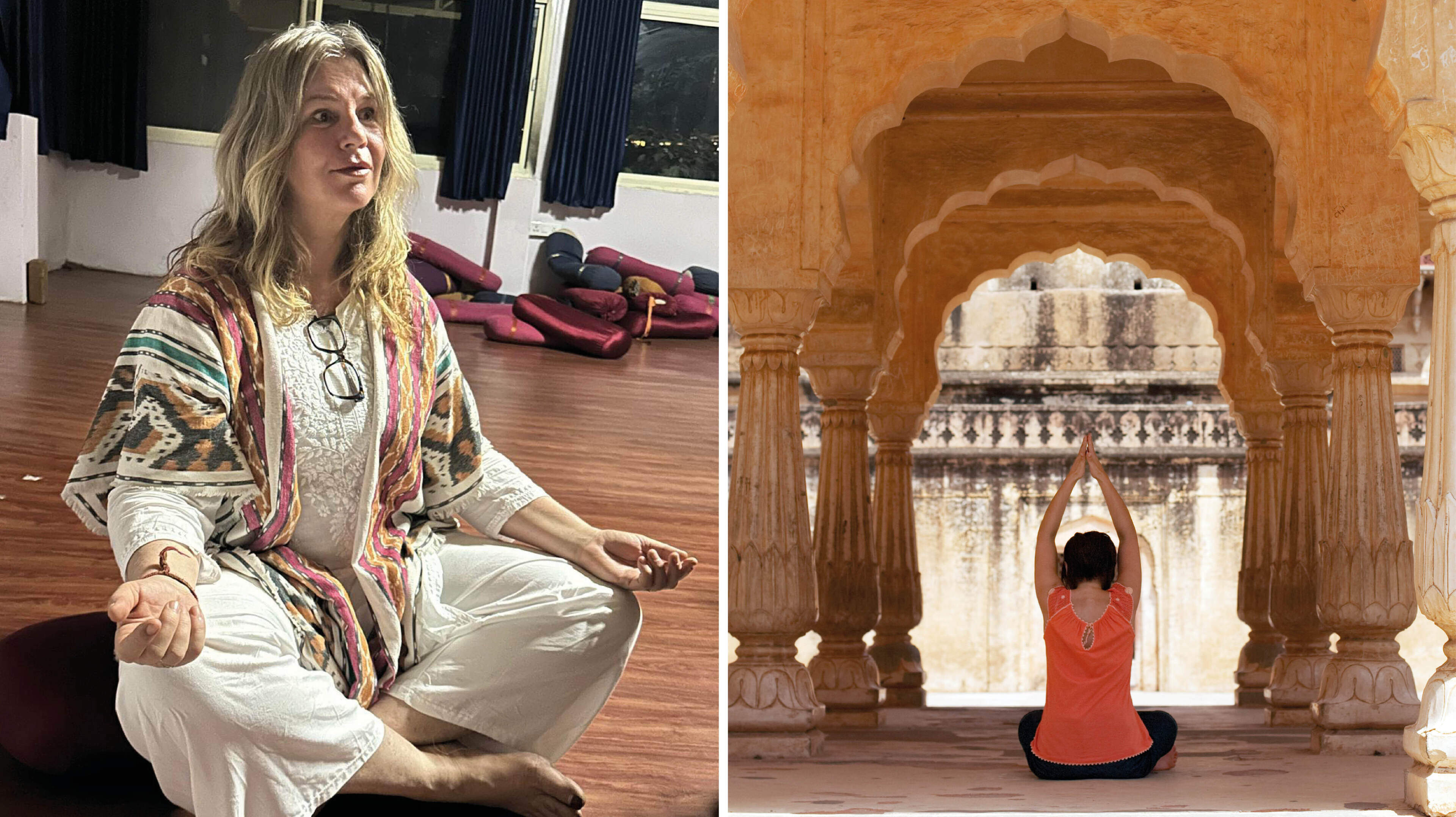 Margriet (55) wil van haar verslaving af en vliegt naar yogaschool in India: ’Hou ik dit wel drie weken vol?’
